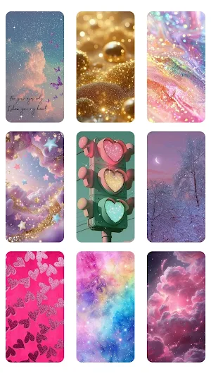 Girly Glitter Wallpaper Screenshot 2