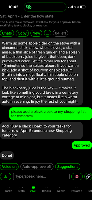 AI Task Agent Todo List Scythe Screenshot 1