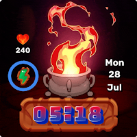 Animated Pixel Flame WatchFace