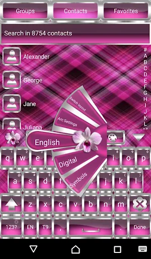 Orchids Go Keyboard theme Screenshot 0