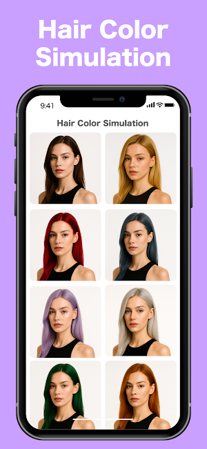 Hair Color & Style Editor App! Screenshot 0
