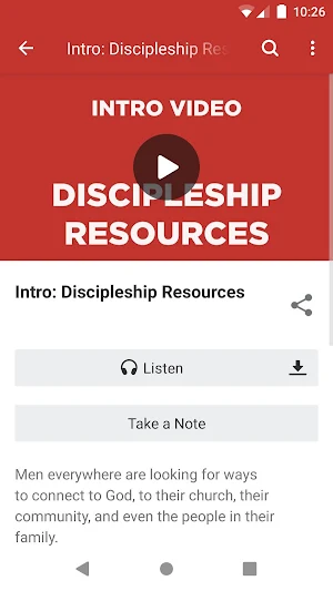 Mens Ministries Screenshot 1