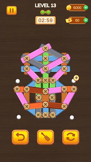 Woody Nuts Screw: Bolts Puzzle Screenshot 2