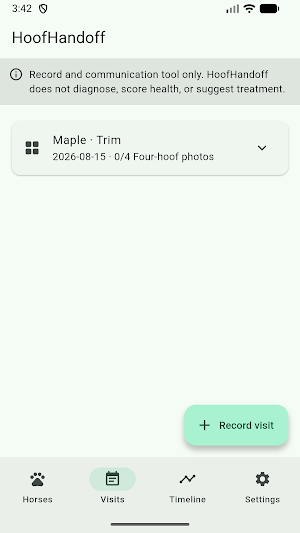 HoofHandoff Screenshot 0
