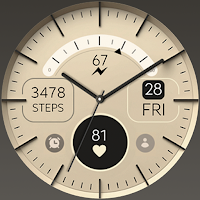 Gold Elegant analog watch face