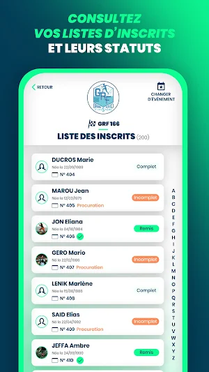 NextRun Organisateurs Screenshot 2