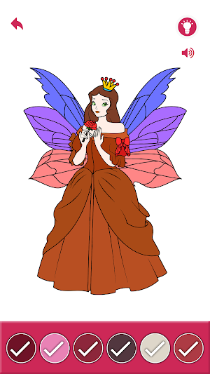 Fairy Coloring By Number Book Screenshot 1