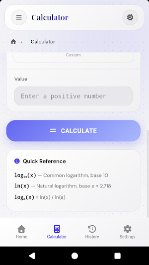 Logarithm Calculator Screenshot 3