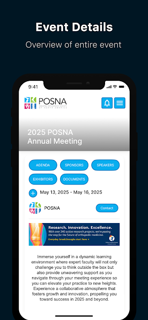POSNA Meetings Screenshot 0