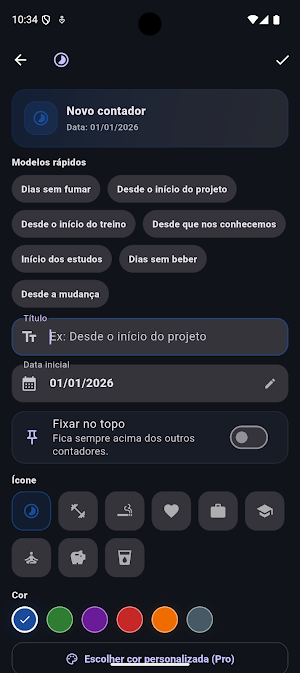Quantos Dias - Contadores Screenshot 1