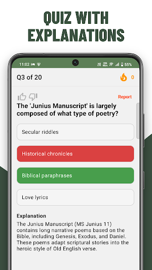 English Literature Quiz Test Screenshot 2
