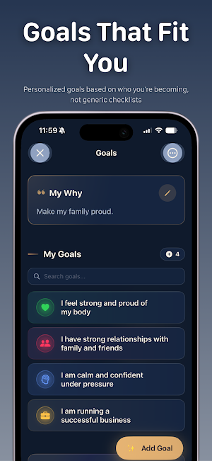 MyFutureSelf Daily Habit Coach Screenshot 3