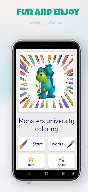 Monsters University Color Game Screenshot 2