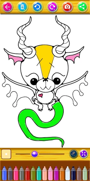 Coloring Dragons Kids Screenshot 3