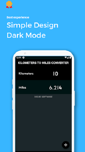 Kilometer to Miles Convert Pro Screenshot 2