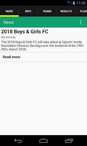 FFV Boys & Girls FC Screenshot 1