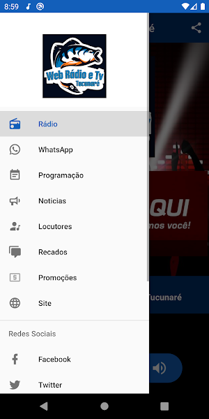 Web Rádio e TV Tucunaré Screenshot 1