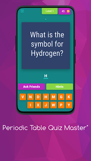 PERIODIC TABLE QUIZ MASTER Screenshot 0