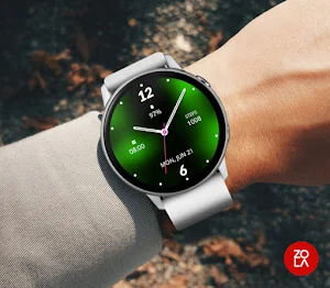 Green Analogue Watch Face Screenshot 2