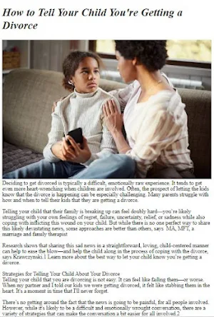 How to Tell Kids About Divorce Screenshot 3