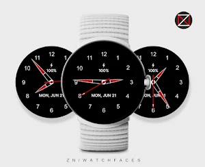 Black Analogue S Watch Face Screenshot 1