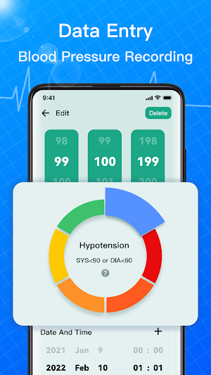 Blood Pressure Tracker Screenshot 0