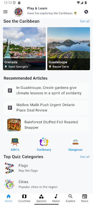 Caribbean App Screenshot 0