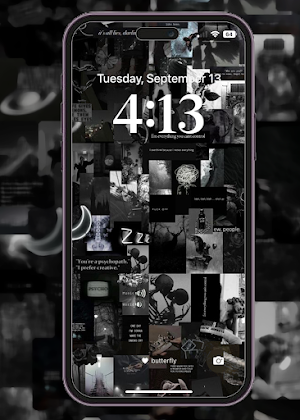 Black Aesthetic Wallpaper Screenshot 1