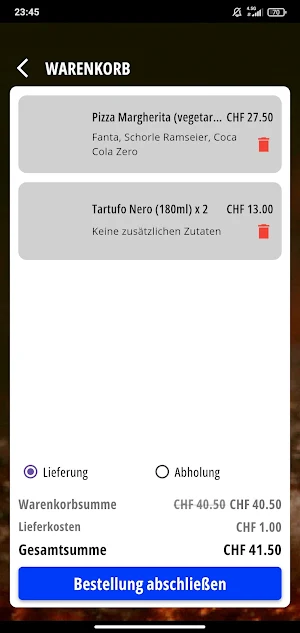 Pizzeria La Casetta Rümlang Screenshot 3