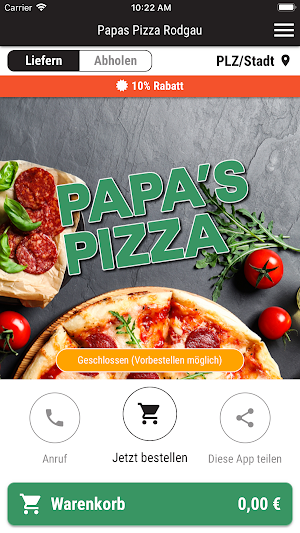Papas Pizza Rodgau Screenshot 0