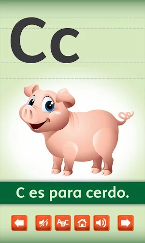 Spanish Alphabet Flash Cards Screenshot 1