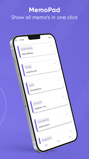 Memopad, Notepad with Calendar Screenshot 3