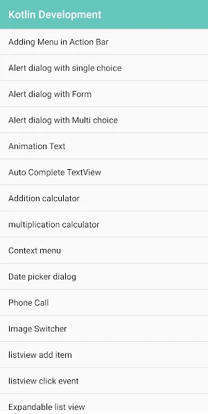 Android App Development Using Kotlin Screenshot 2