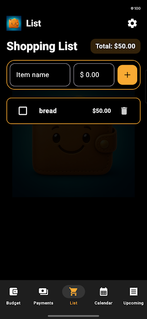 Happy Wallet Screenshot 1