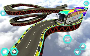 Impossible Bus Simulator Tracks Driving Screenshot 0