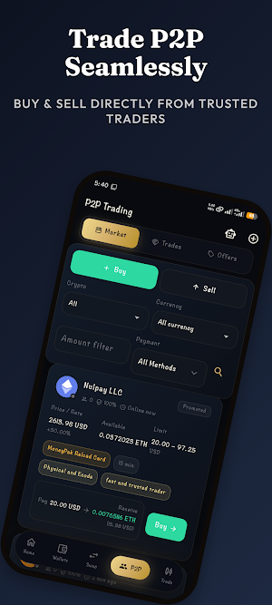 BitNank: Crypto Exchange & P2P Screenshot 1