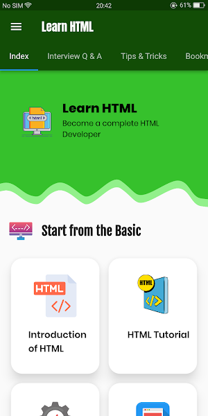 Learn HTML Coding PRO Screenshot 0