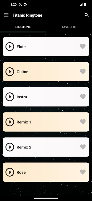 Titanic ringtone Screenshot 0