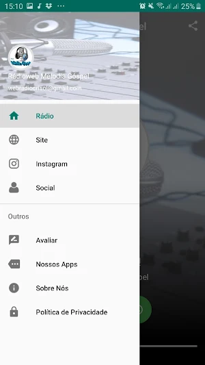 Rádio Web Melodia Gospel Screenshot 2
