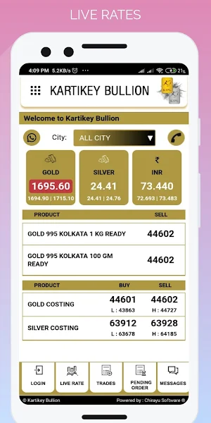 Kartikey Bullion Screenshot 2
