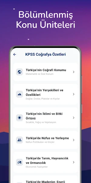 KPSS Coğrafya Soru Bankası Screenshot 1