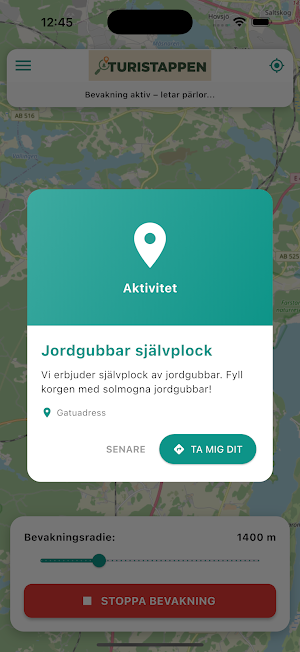 Turistappen Screenshot 1