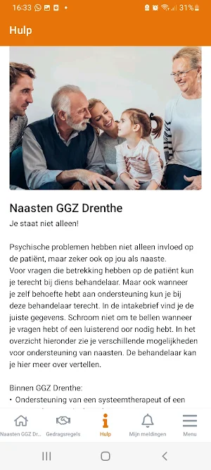 NaastenApp GGZ Drenthe Screenshot 1