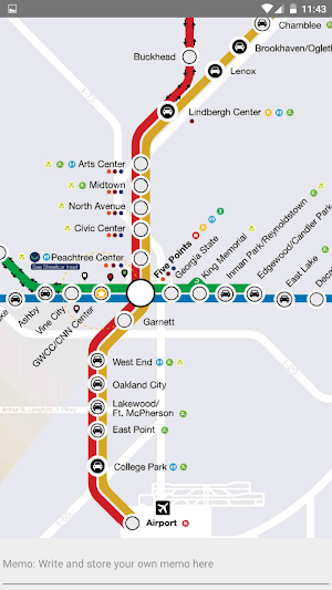 ATLANTA RAIL STREETCAR BUS MAP Screenshot 2