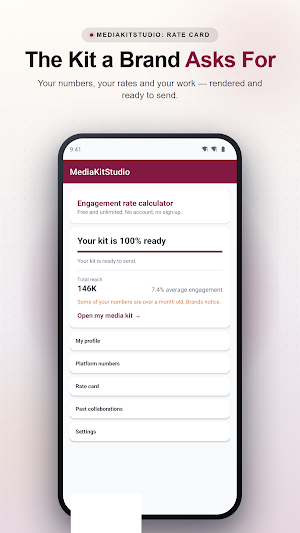 MediaKitStudio: Rate Card Screenshot 0