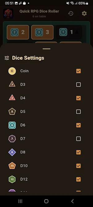 Quick RPG Dice Roller Screenshot 3