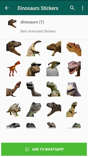 Dinosaur stickers Screenshot 3