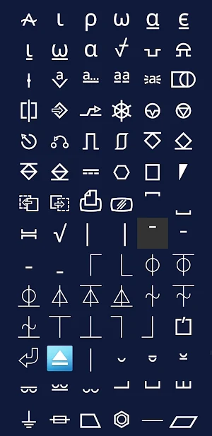 Smilies, Icons, Symbols Picker Screenshot 1