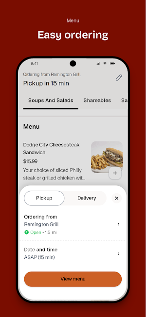 Remington Grill Screenshot 2