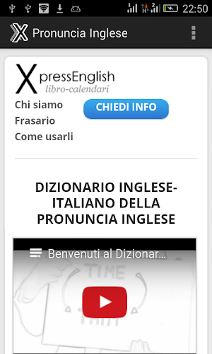 Dizionario Pronuncia Inglese Screenshot 0